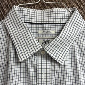 Jos. A. Bank Black and White Casual Button Down Shirt